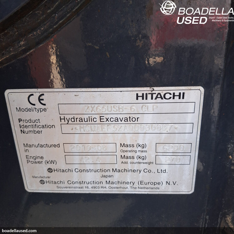 (E-52) HITACHI ZX65 USB-6 CLP