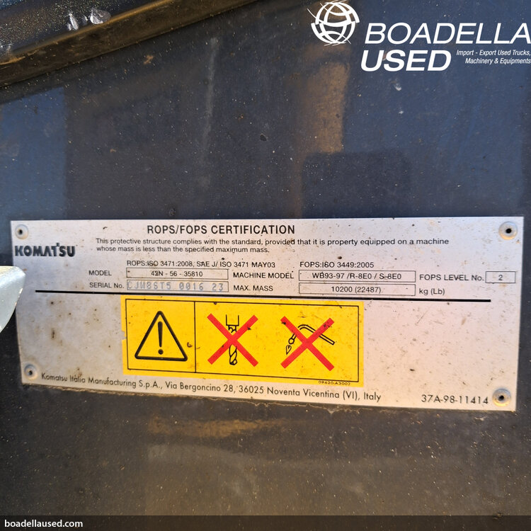 (R-09) KOMATSU WB93R-8E0